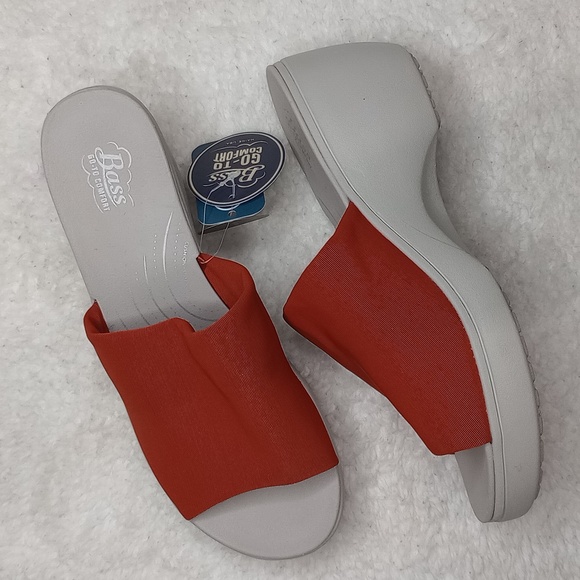 Bass Shoes - Bass Lite Mimi Sandals Women's Size 7.5 Red with Go-to Comfort Footbeds